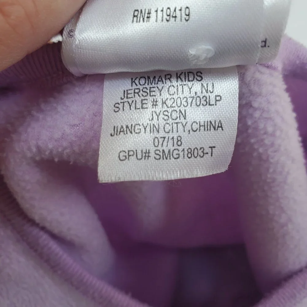 My Little Pony 2 Piece Fleece Pajama Set PJs Purple Long Sleeve Short 2T